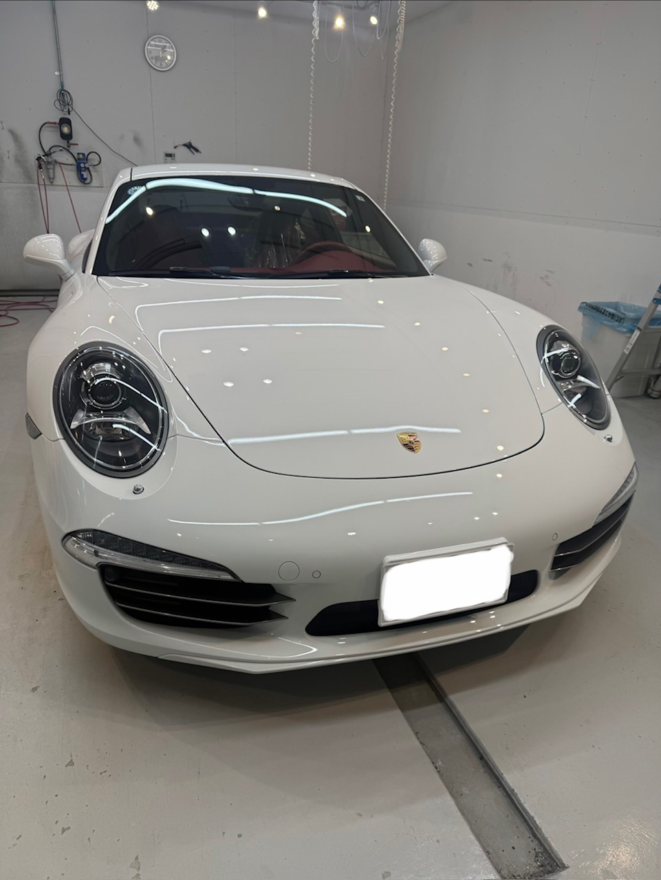 ポルシェ　911　簡易コーティング施工