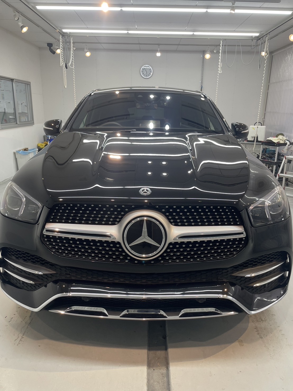 ベンツ　GLE400d　簡易コーティング施工